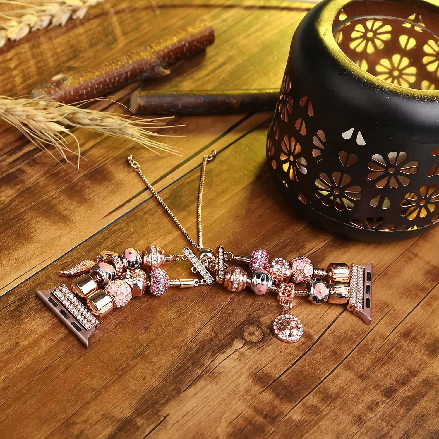 Bracelet bricolage pour Apple Watch modèle 44/45/41/40/49/42//38mm, personnalité mode pour la série 