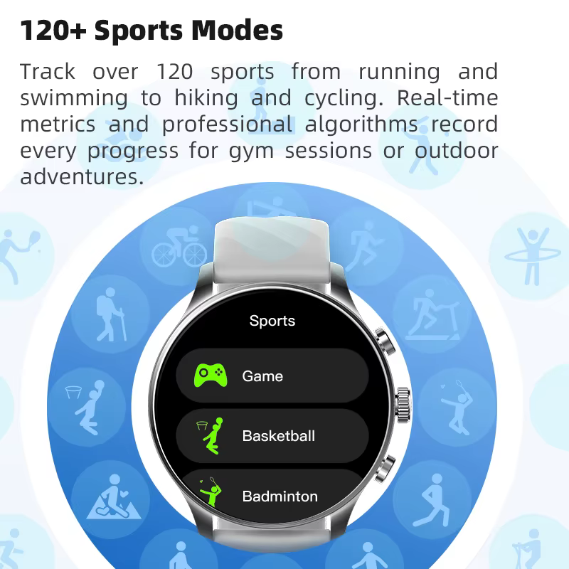Nouvelle montre connectée Blackshark S3 Classic 1.43'' AMOLED, 120+ modes sportifs, 16 jours d'auton