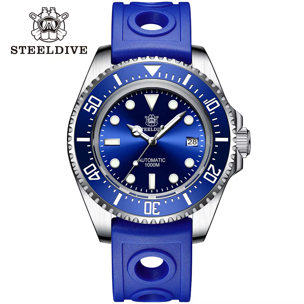 SD1964 STEELDIVE 1000M étanche 45.4MM grande montre fantôme d'eau pour hommes Super BGW9 montre de p