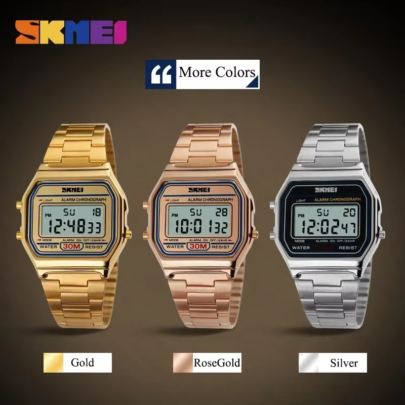Skmei 3Bar montre numérique étanche Reloj Hombre pour Sport décontracté 1123 mode hommes bracelet en