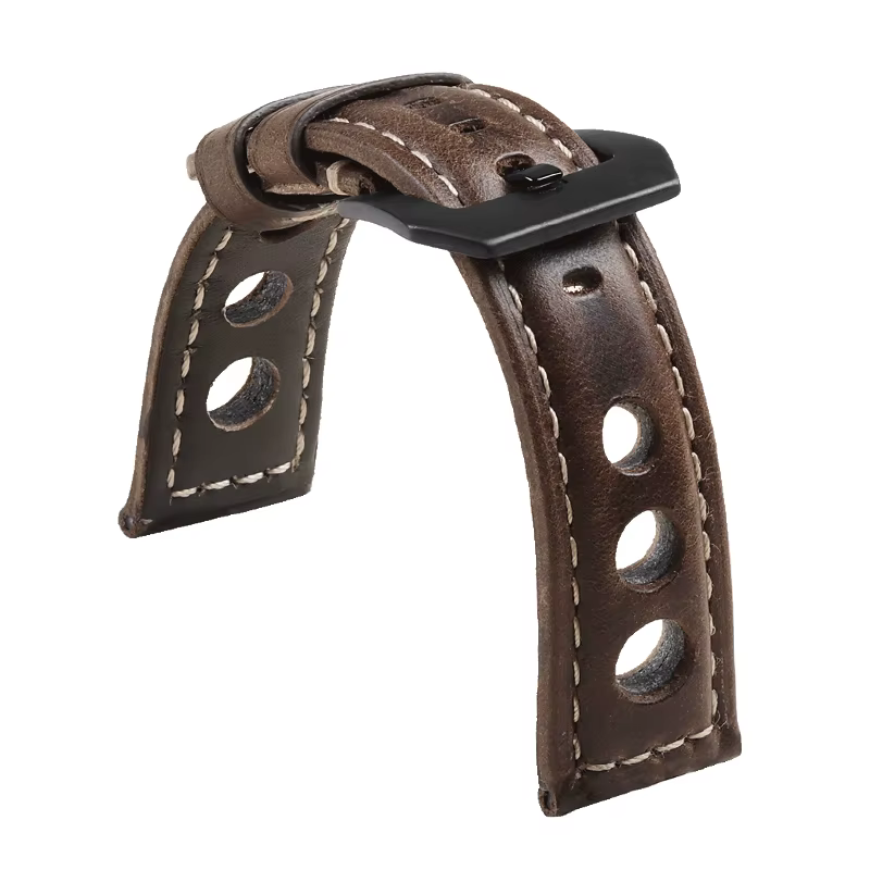 Bracelet de montre Vintage en cuir de vache véritable pour Omega pour Panerai pour femmes hommes Bra