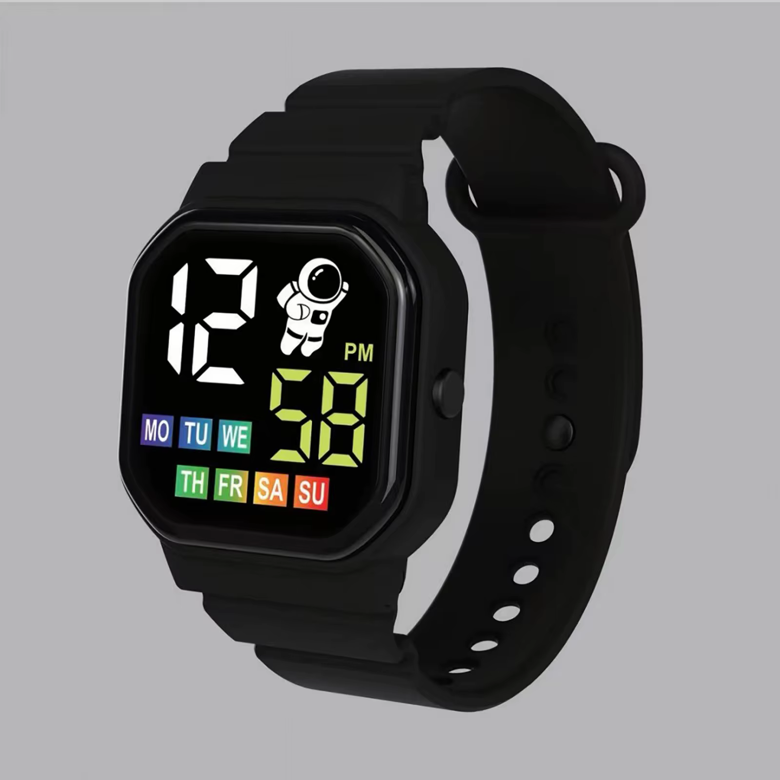 Montre intelligente pour enfants affichage semaine LED montres numériques pour garçon fille Montre d