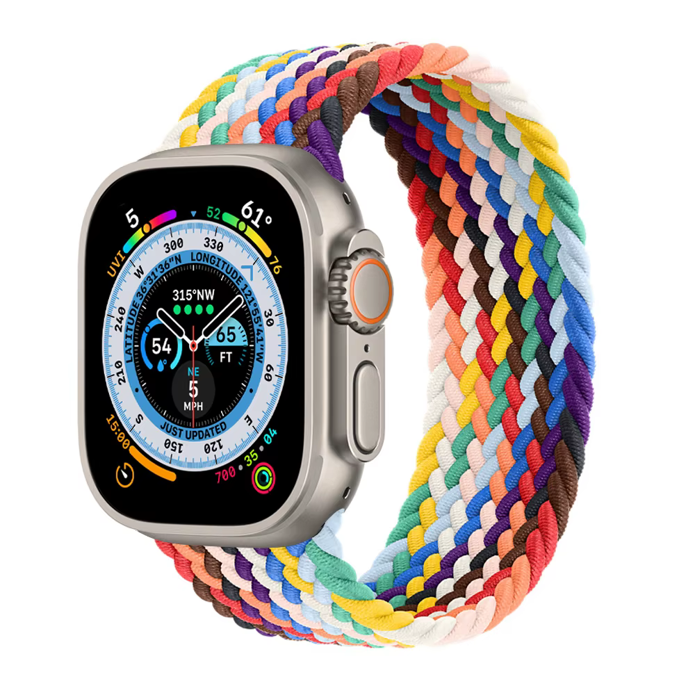Bracelet tressé Solo Loop pour Apple Watch, 46mm 44mm 40mm 45mm 41mm 42mm, Correa, iWatch Series 11 