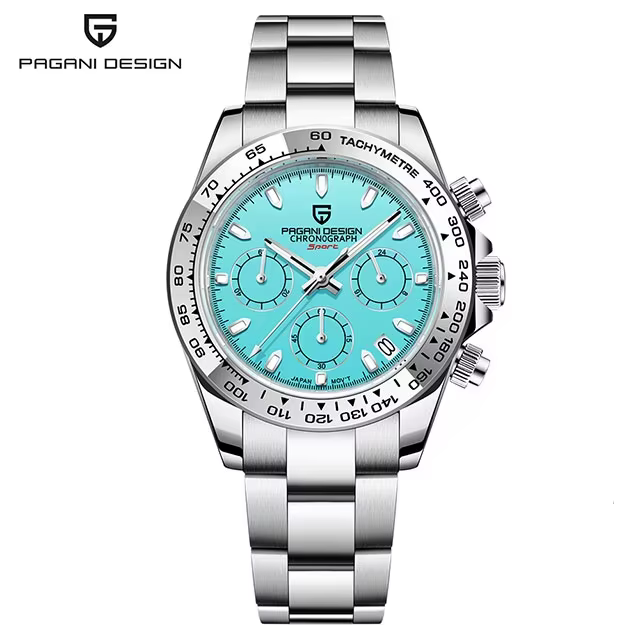 Nouvelle Montre Homme Chronographe PAGANI DESIGN 40mm 2026, Mouvement Quartz VK63, Marque Haut de Ga