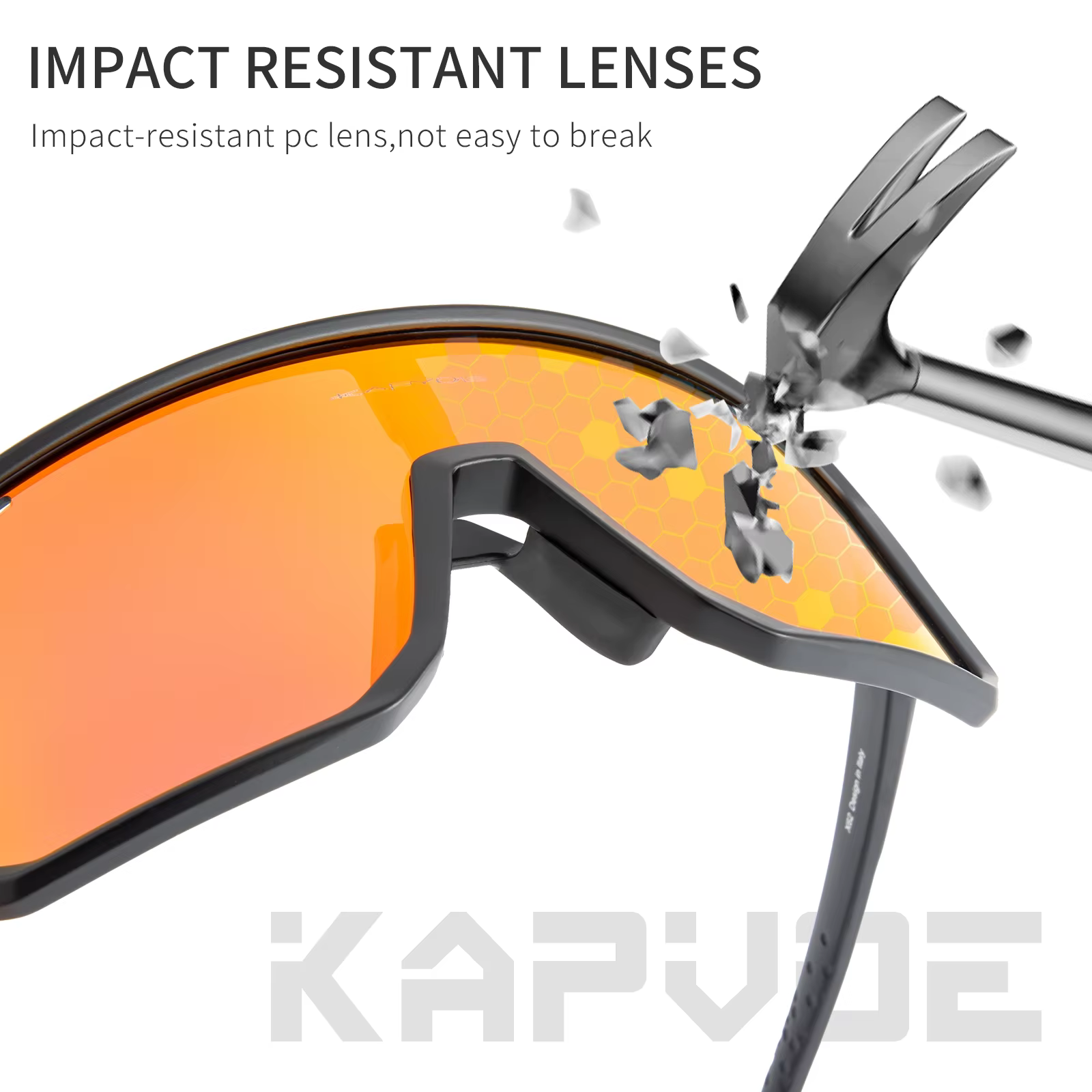 Kapvoe lunettes de soleil photochromiques vtt lunettes de vélo UV400 hommes femmes Sports de plein a