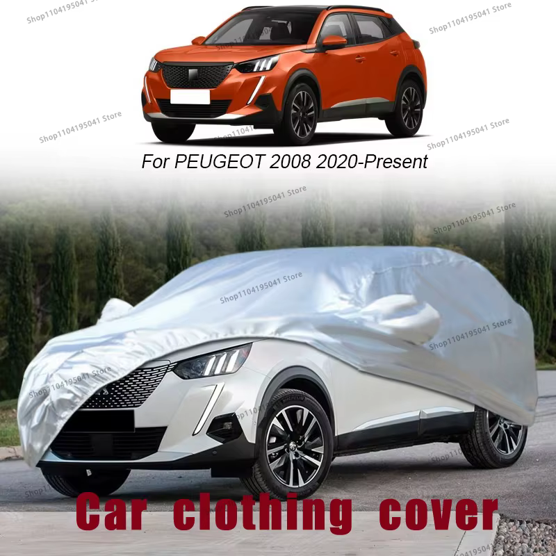 Juste de Protection pour Voiture KIT 2008,208,308,408,3008,5008, Anti-âge, Anti-Poussière, Anti-Plui