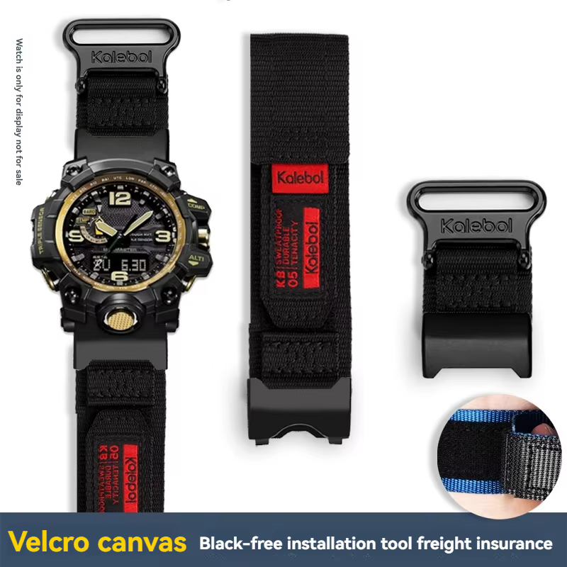 Pour Casio G-SHOCK mudmaster GWG-1000/GB série sport alpinisme nylon toile bracelet de montre pour h