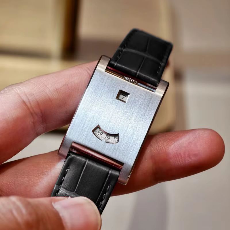 Montre à Quartz carrée avec mouvement japonais, série Future, 32mm de diamètre, 8mm d'épaisseur, boî