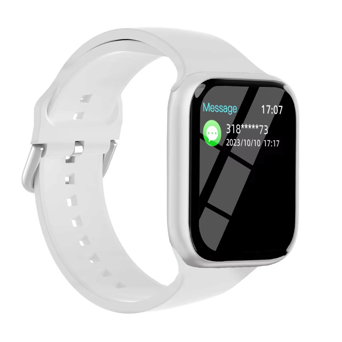 Montre intelligente de sport pour hommes et femmes, écran tactile complet de 1,83 pouces, moniteur d