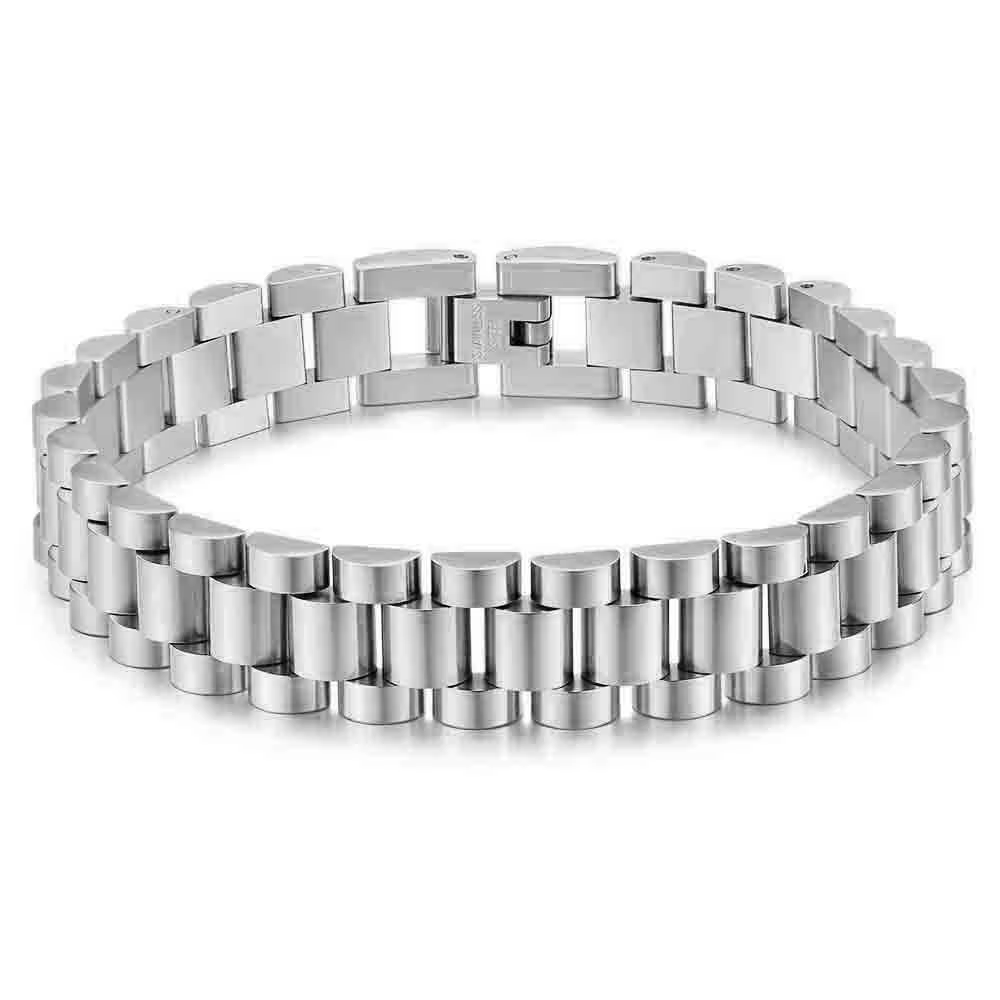 Vente en gros du nouveau bracelet en acier inoxydable électroplaqué multicolore de 12 mm, succès com