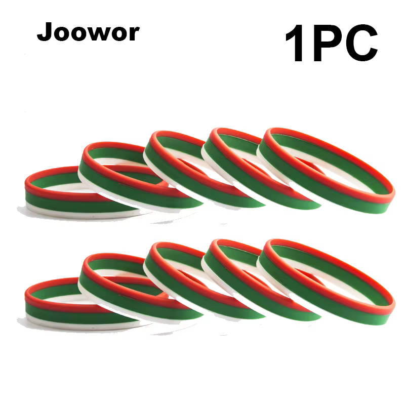 Bracelets en caoutchouc de silicone avec drapeau de Bulgarie, bracelet de sport pour femmes et homme