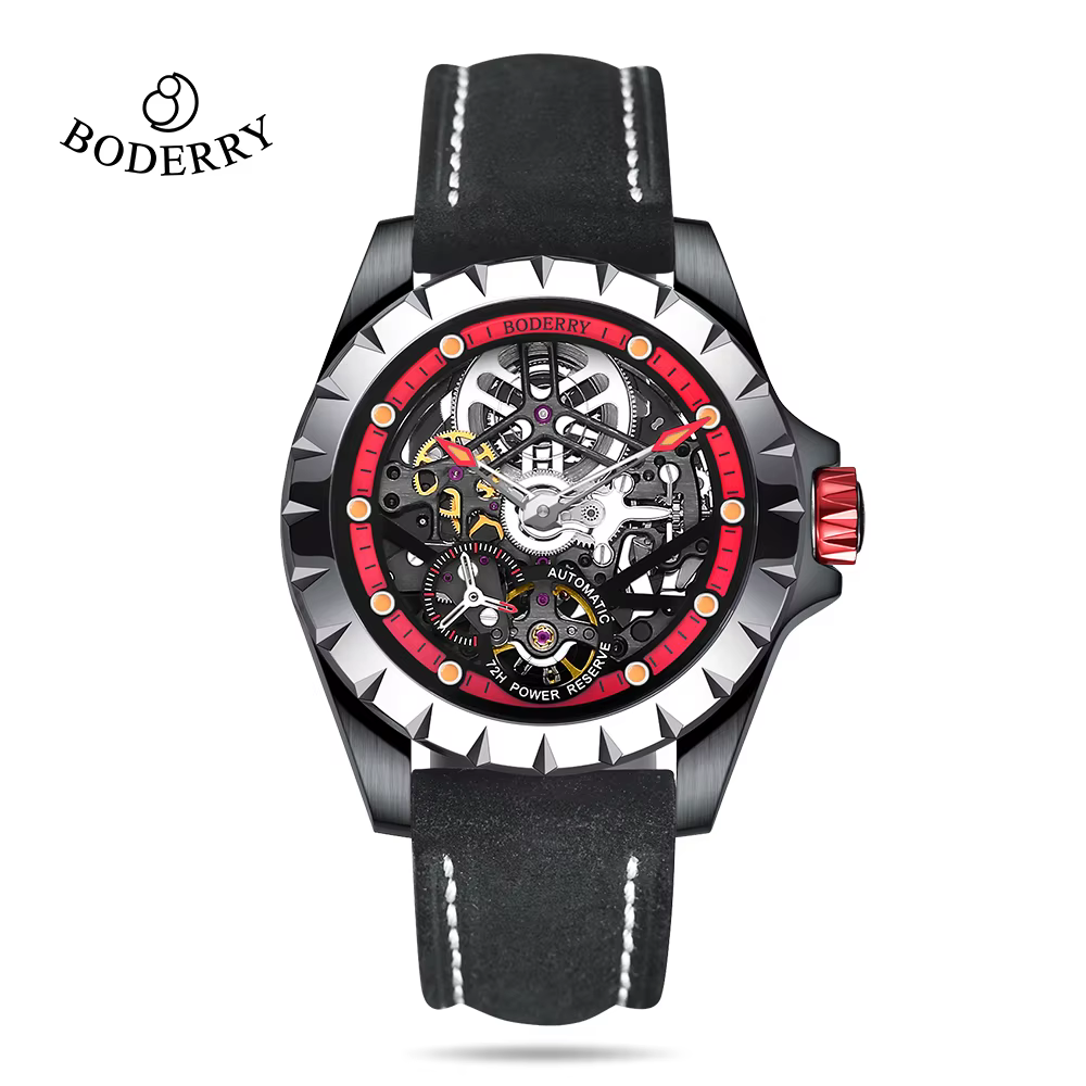 Boderry-Montre mécanique automatique étanche pour homme, montres Seton mn, montres-bracelets de spor