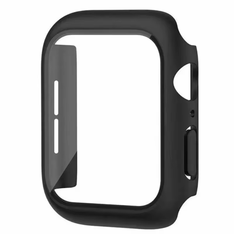 Verre + couvercle pour boîtier de montre Apple 9 8 7 6 SE 5 accessoire iWatch protecteur d'écran App