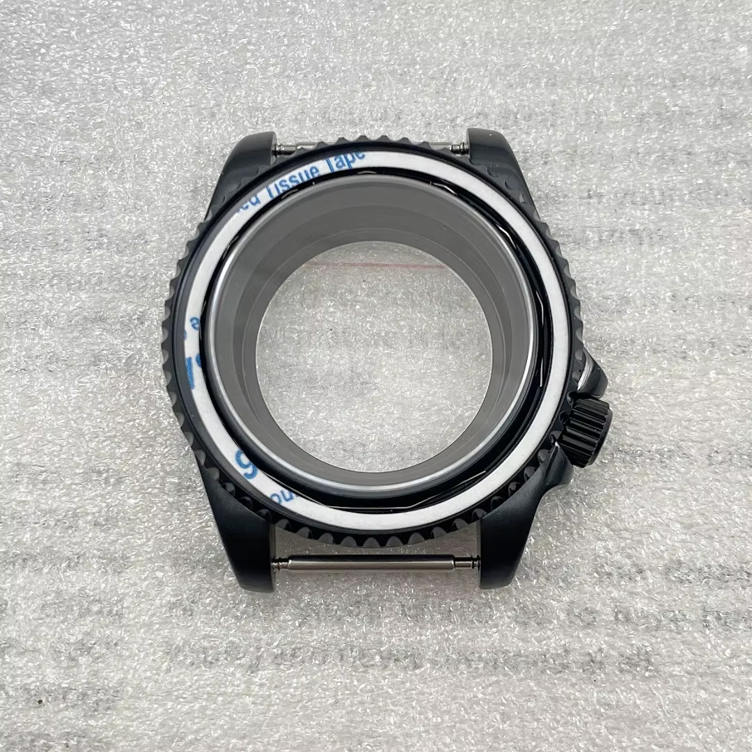 40mm SKX007 boîtier de montre noir 3.8 couronne GMT sous boîtier de montre 120 clic pour Seiko NH35/