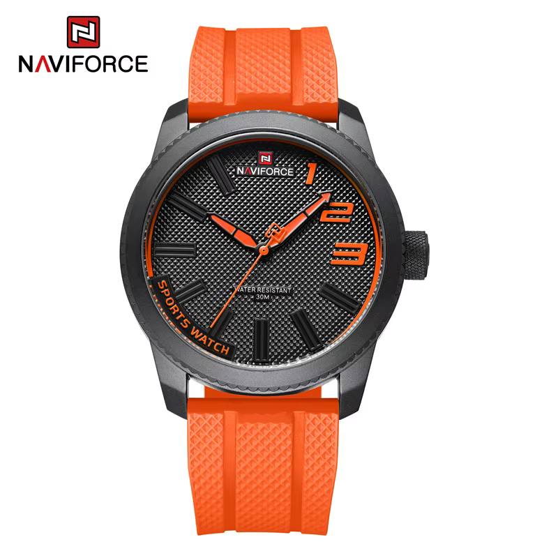 NAVIFORCE – montre à Quartz pour hommes, marque de luxe, bracelet en Silicone, militaire, étanche 30