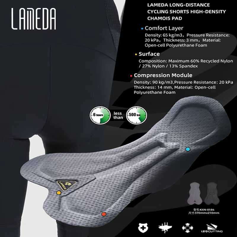 LAMEDA-Bavoirs de cyclisme professionnels pour hommes, collants de vélo de route, pantalons courts d