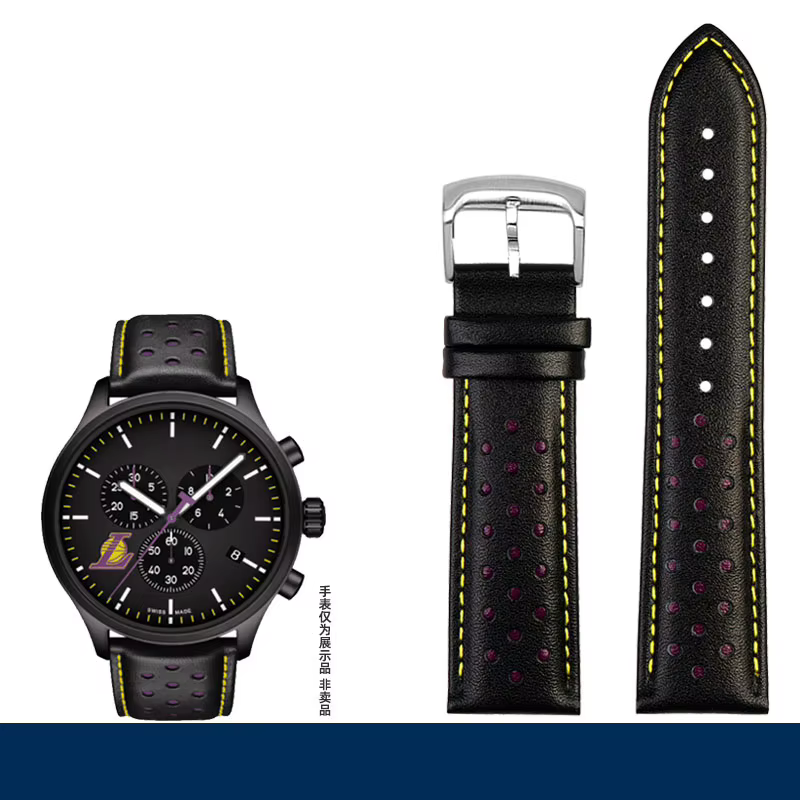 Bracelet en cuir véritable pour Tissot Speed Series, bracelet pour Tag Heuer, marque NBA, couche sup