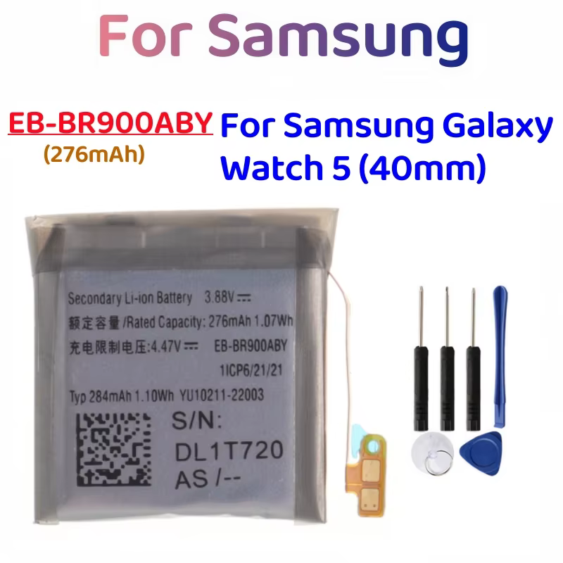 Nouvelle batterie de remplacement EB-BR900ABY EB-BR910ABY EB-BR925ABY pour Samsung Galaxy Watch 5 40