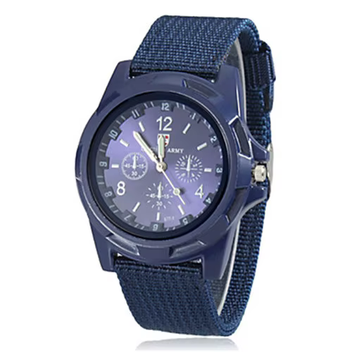Montre de sport à quartz en nylon Gemius pour hommes, montres-bracelets de l'armée, horloge décontra
