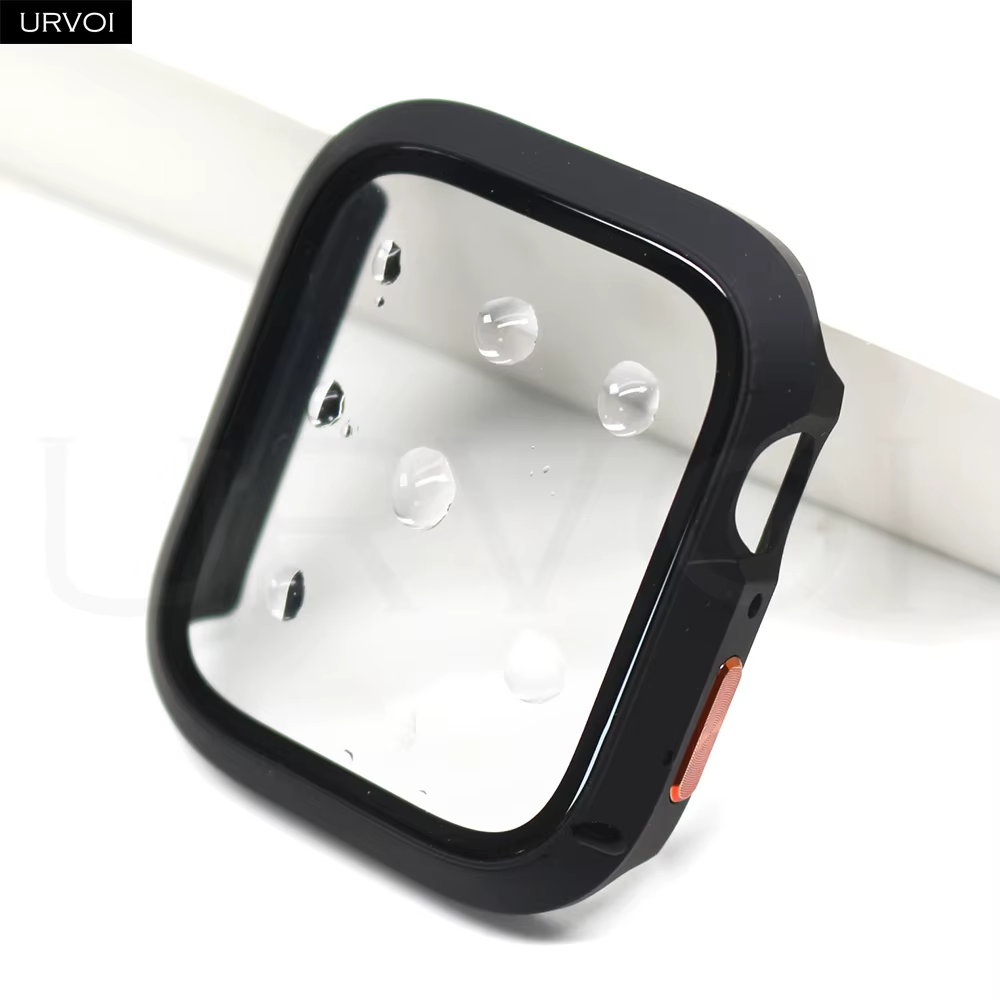 URVOI – coque pour Apple Watch Ultra 3 2 Series 11 10 9 8 7 6 SE, pare-chocs en PC avec film de prot