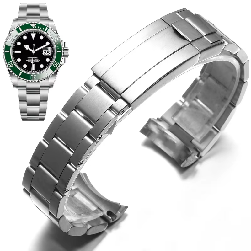 Bracelet solide présidentiel 20MM pour boîtier de montre Rolex Sub Log NH36 NH35, en acier inoxydabl