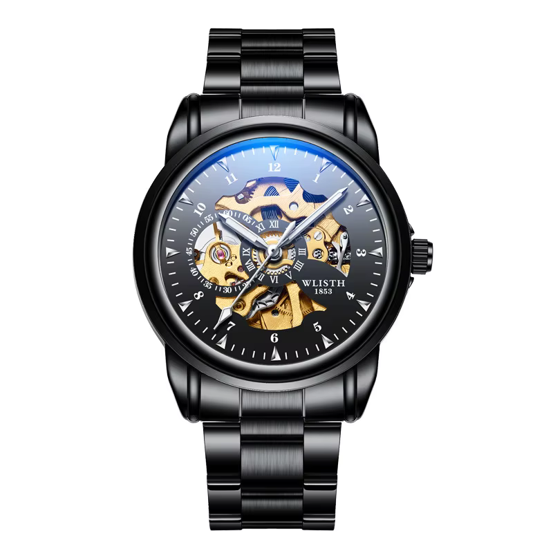Montre pour homme au design original, montre mécanique de luxe pour hommes, montre automatique étanc