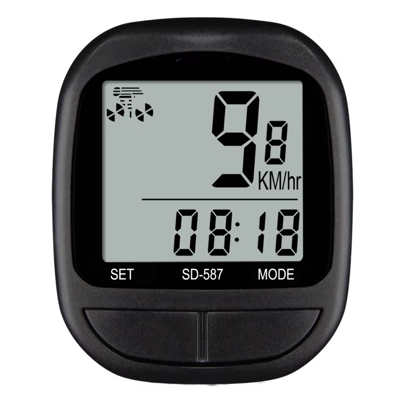 Compteur de vélo étanche filaire avec affichage LED pour le cyclisme, compteur de vitesse et odomètr