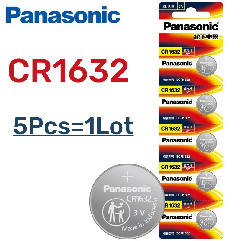 5-50pcs Original PANASONIC CR1632 CR 1632 3V batterie au Lithium pour montre calculatrice horloge té
