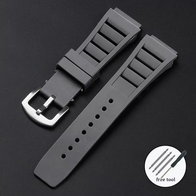 Bracelet en silicone pour montre Richard Mille Thom011, bracelet de plongée en caoutchouc, bracelet