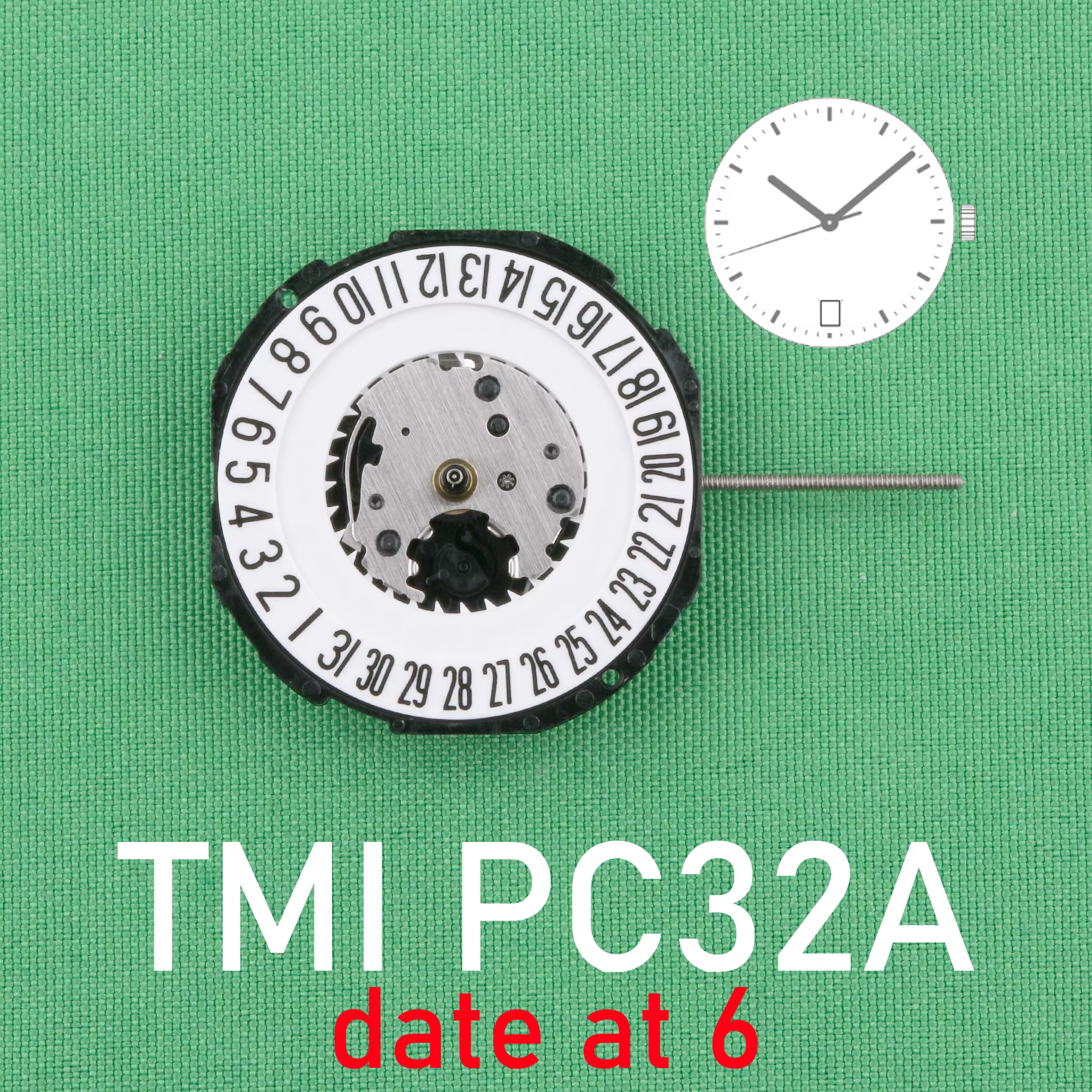Mouvement de montre à quartz SeATM PC32, Original, Japon, SII, TMI, PC32A, Accessoires de montre, Da