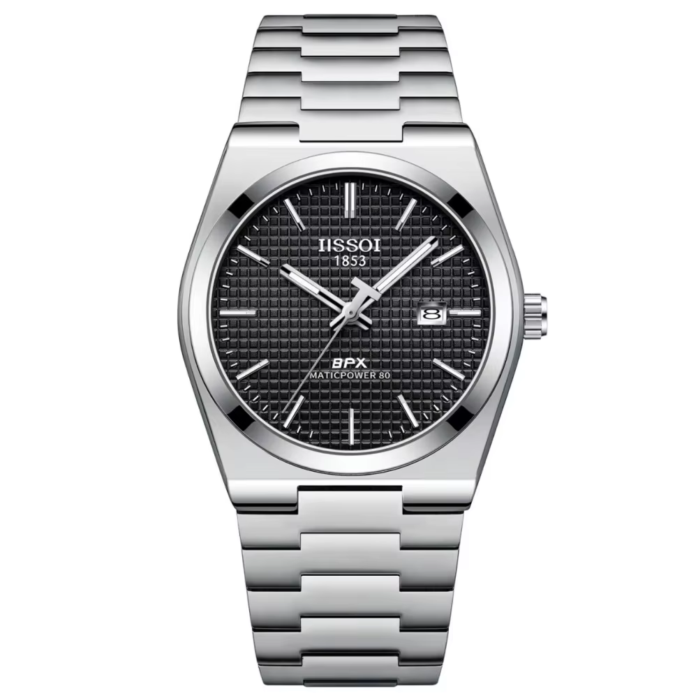 Montre à quartz pour homme de haute qualité, style professionnel de luxe, bracelet en acier inoxydab