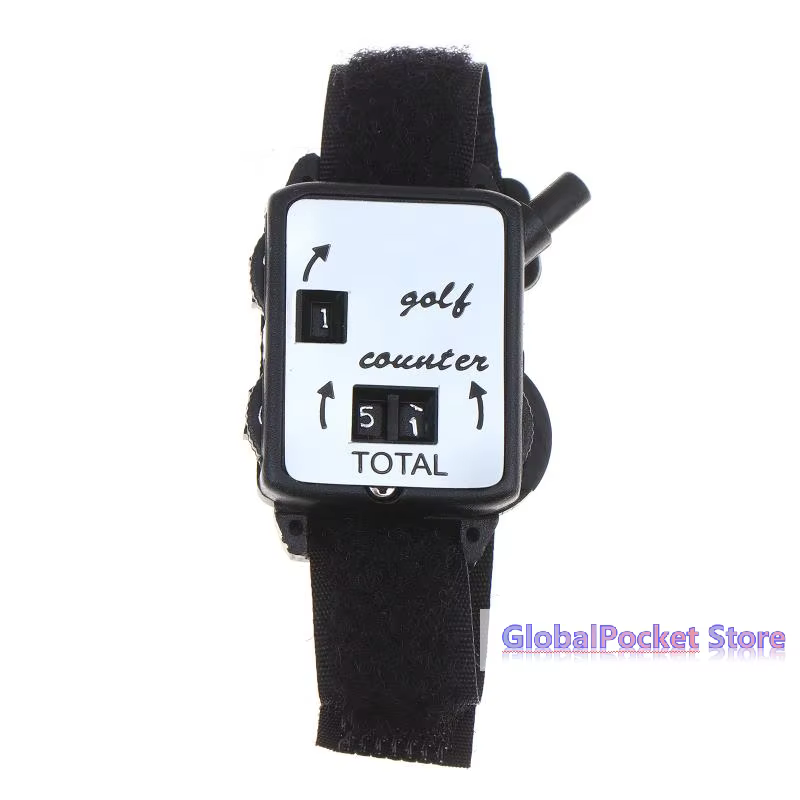 Compteur de score de golf avec bracelet en forme de montre, compteur mécanique de score, compteur de