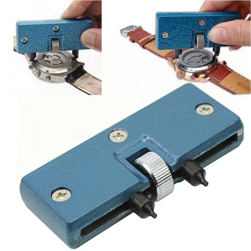 Kit de remplacement de piles de montre, clé de démontage de fond de boîtier rotatif, ouvre-boîtier,