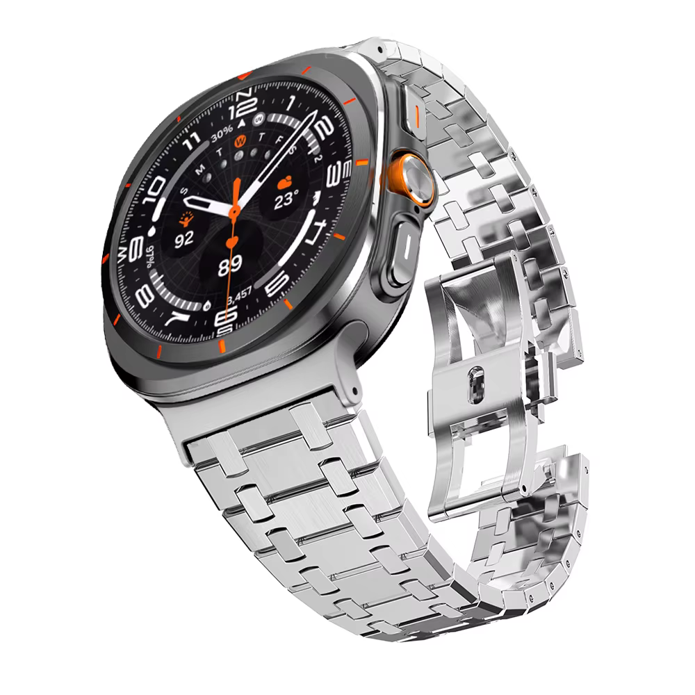 Bracelet en métal luxueux pour Samsung Galaxy Watch Ultra 2025, 47mm, en acier inoxydable, à ajustem