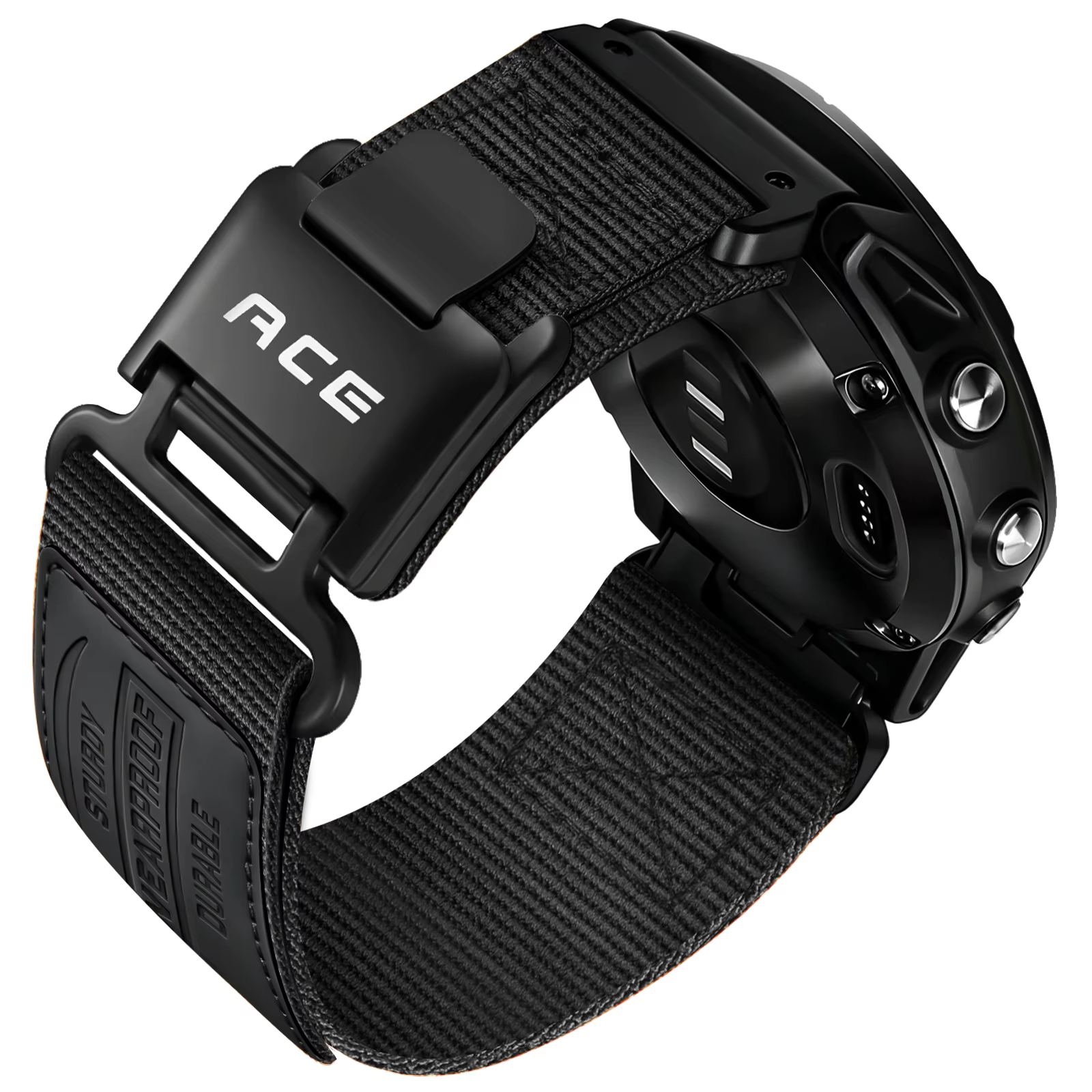 Bracelet de montre compatible avec les montres Garmin - Bracelet en nylon pour homme de 22 mm, adapt