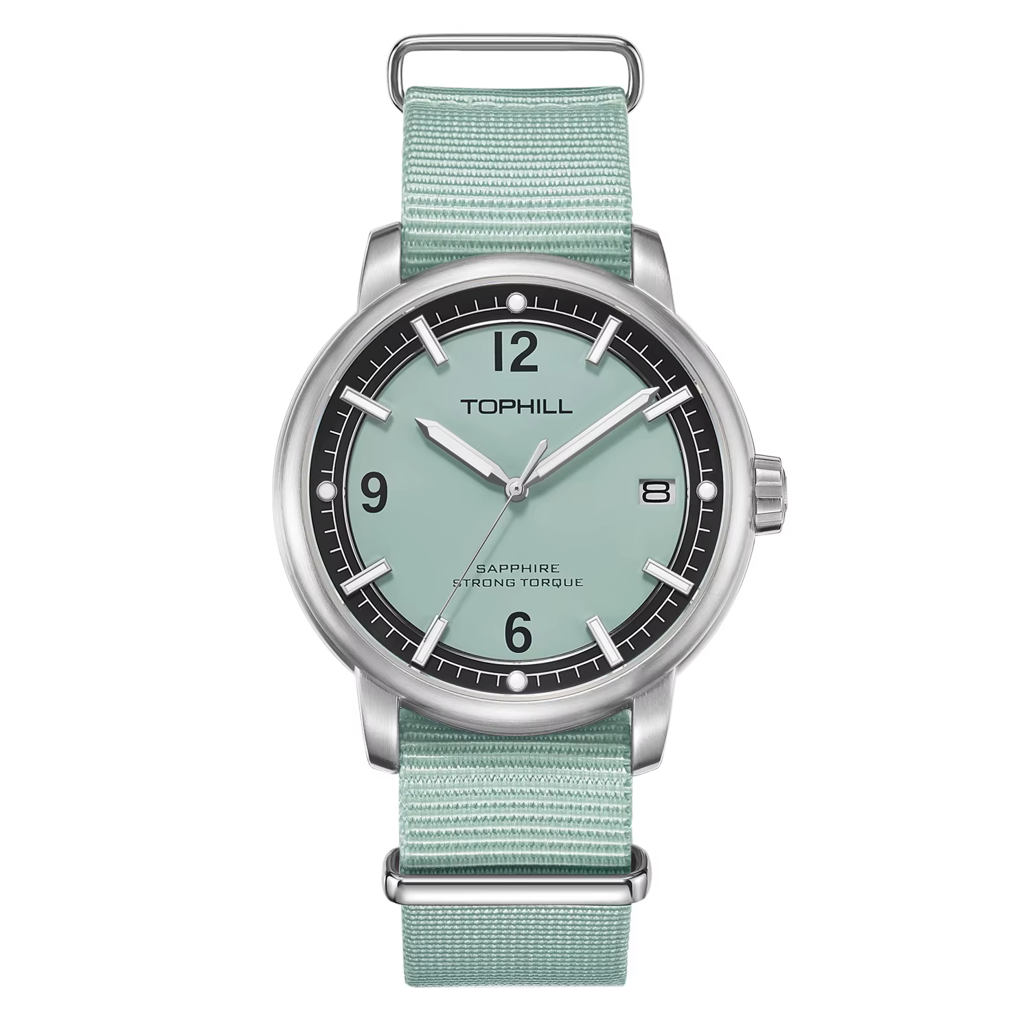 TOPHILL – montre-bracelet à Quartz pour hommes, Vintage, Simple, 42mm, Epson VX62E, saphir, 3H, Date
