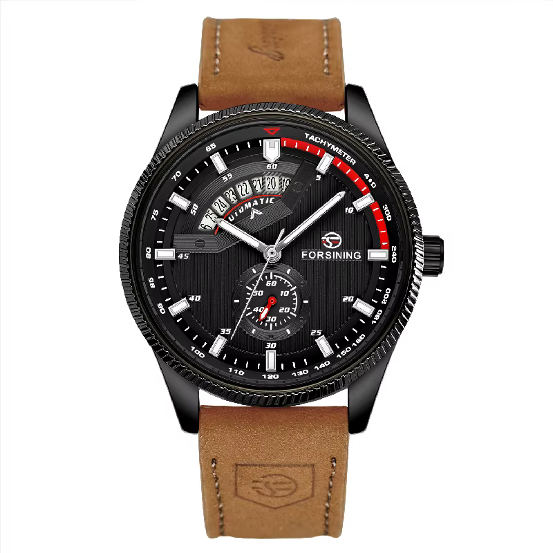 Montre de sport FORSINING pour homme, automatique, à remontage automatique, mécanique, avec date, br