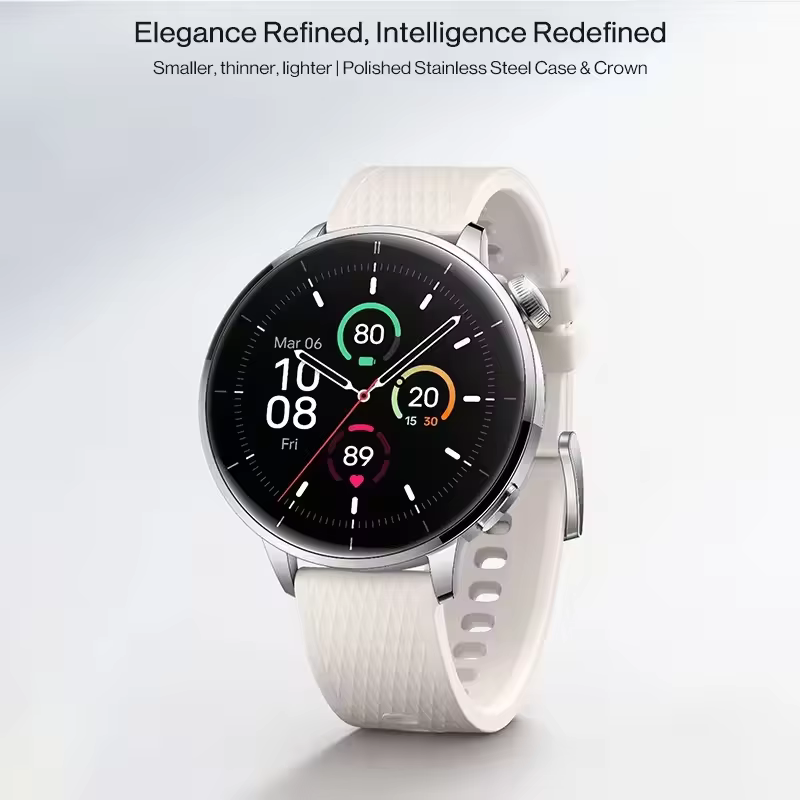 Version mondiale OnePlus Watch 3 Montre connectée 43 mm Écran AMOLED 1,32 pouces Autonomie jusqu'à 6