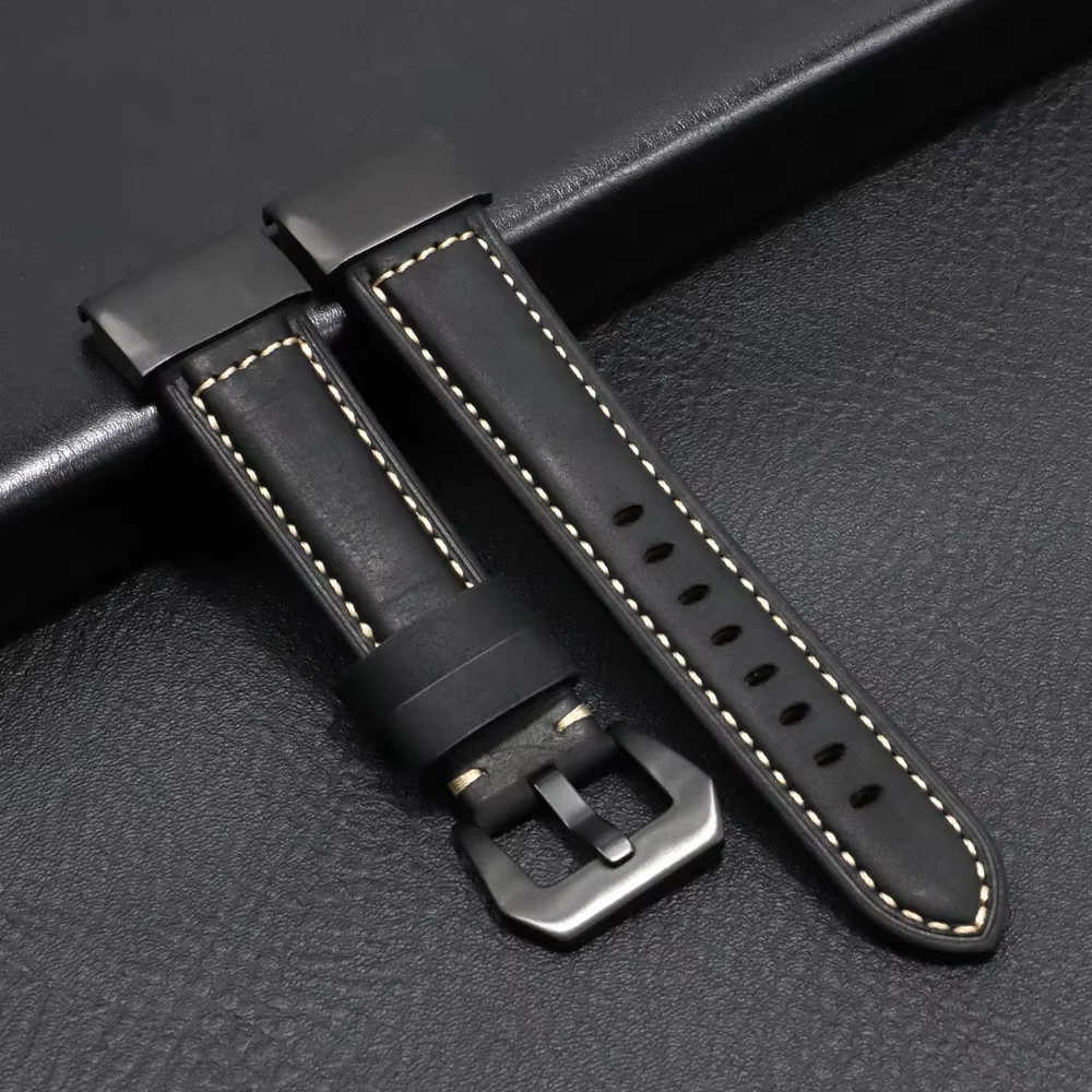 Bracelet de montre en cuir pour Garmin Fenix, bracelet de montre pour Garmin Fenix 7, 6, 6X, Pro 5, 
