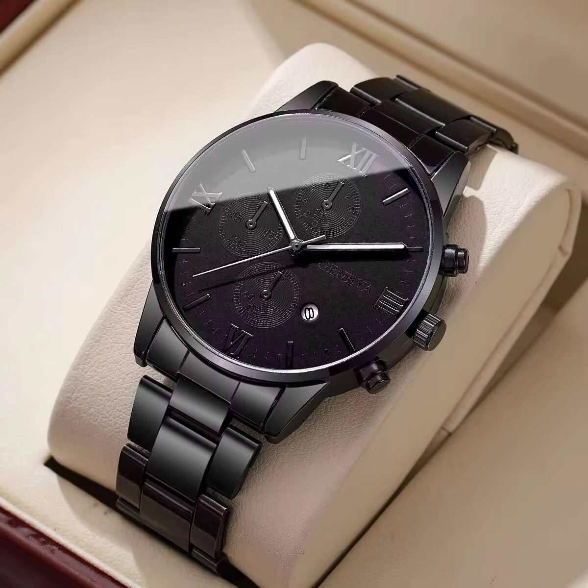 Montres d'affaires de luxe pour hommes, cadran Roma, montre à Quartz, calendrier, horloge Reloj Homb