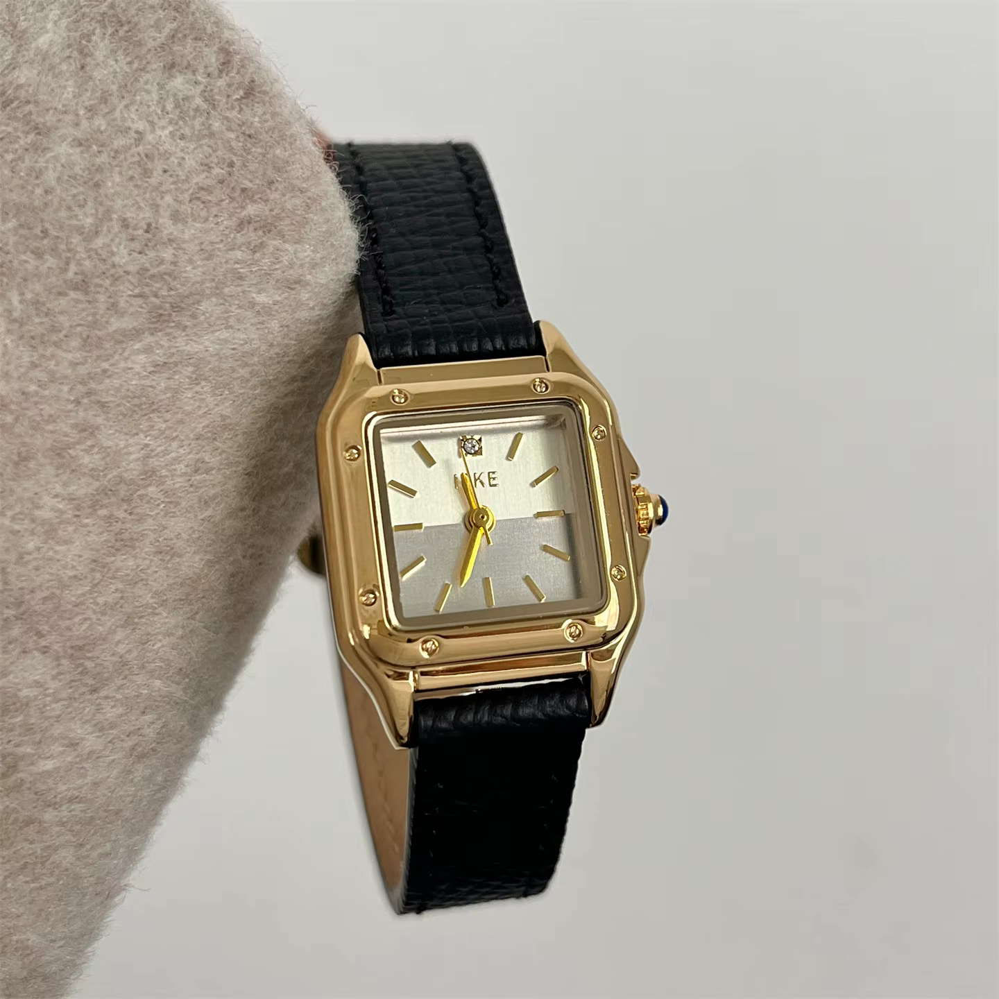 Femmes montre à Quartz Vintage or carré Orologio Reloj Mujer filles horloge dames mode Simple gris b
