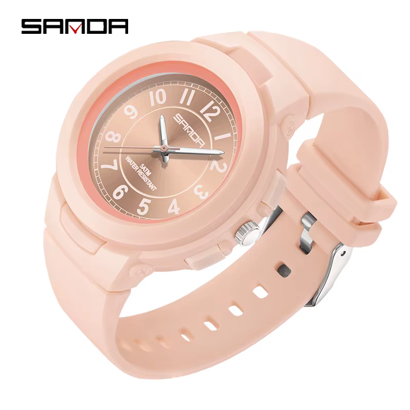 SANDA 6095 montre-bracelet étanche dames montre horloge décontractée Relogio Feminino nouvelle mode 