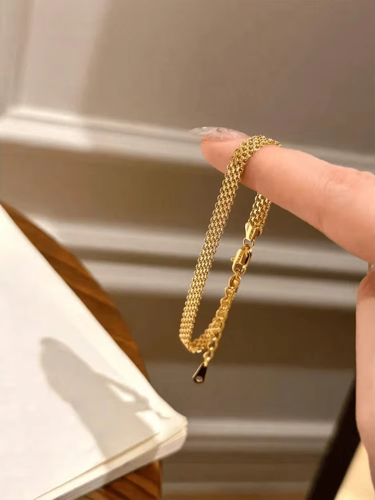 Bracelet en argent Sterling 925 avec ruban de simplicité personnalisé pour femmes, bijoux fins perso
