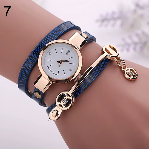 Montre-bracelet en similicuir pour femme, montre-bracelet à quartz, biscuits, horloge longue slim, m