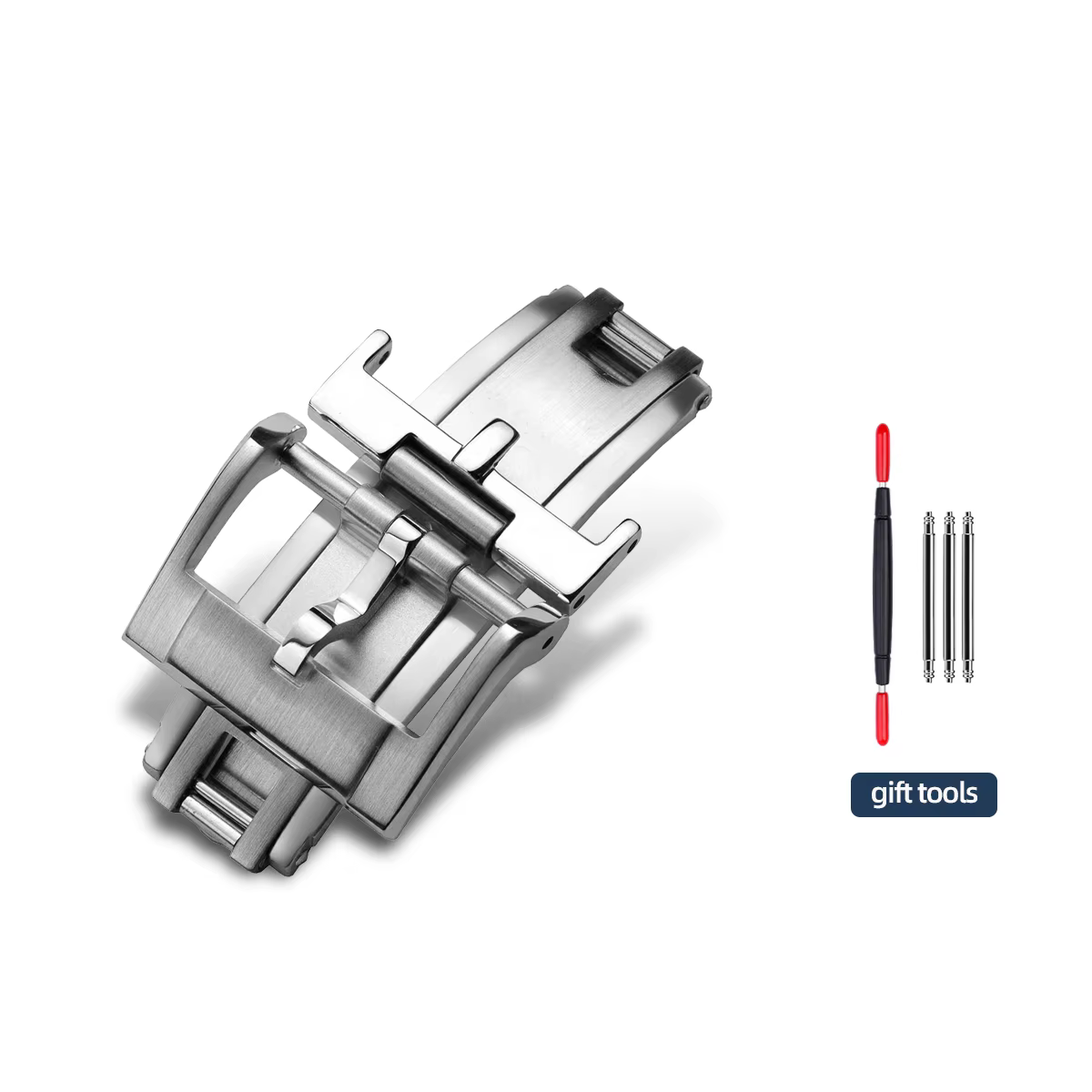 NOUVEAU Fermoir Déployant de Luxe 16mm 18mm 20mm pour Montres Delugs, Fermoir Déployant à Ressort po