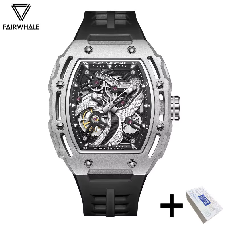 2024 montre automatique pour hommes marque Mark Fairwhale mode la grande muraille conception montre