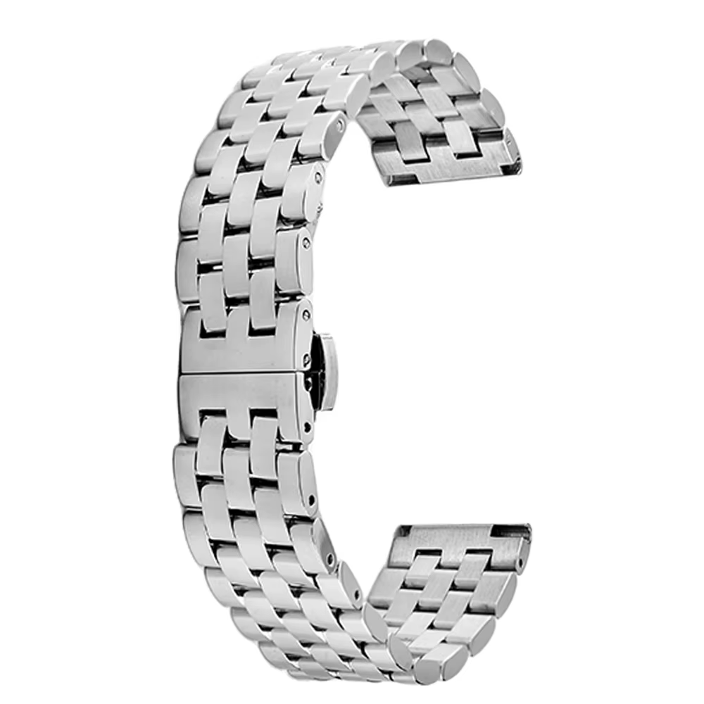 Bracelet de montre plat Jubilee en acier inoxydable 18mm 19mm 20mm 21mm 22mm, à libération rapide, e