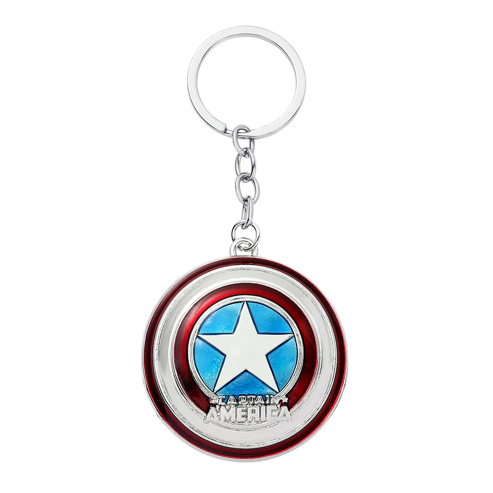 Porte-clés Bouclier Captain America, créatif et tendance, super-héros Avengers, pour homme, accessoi