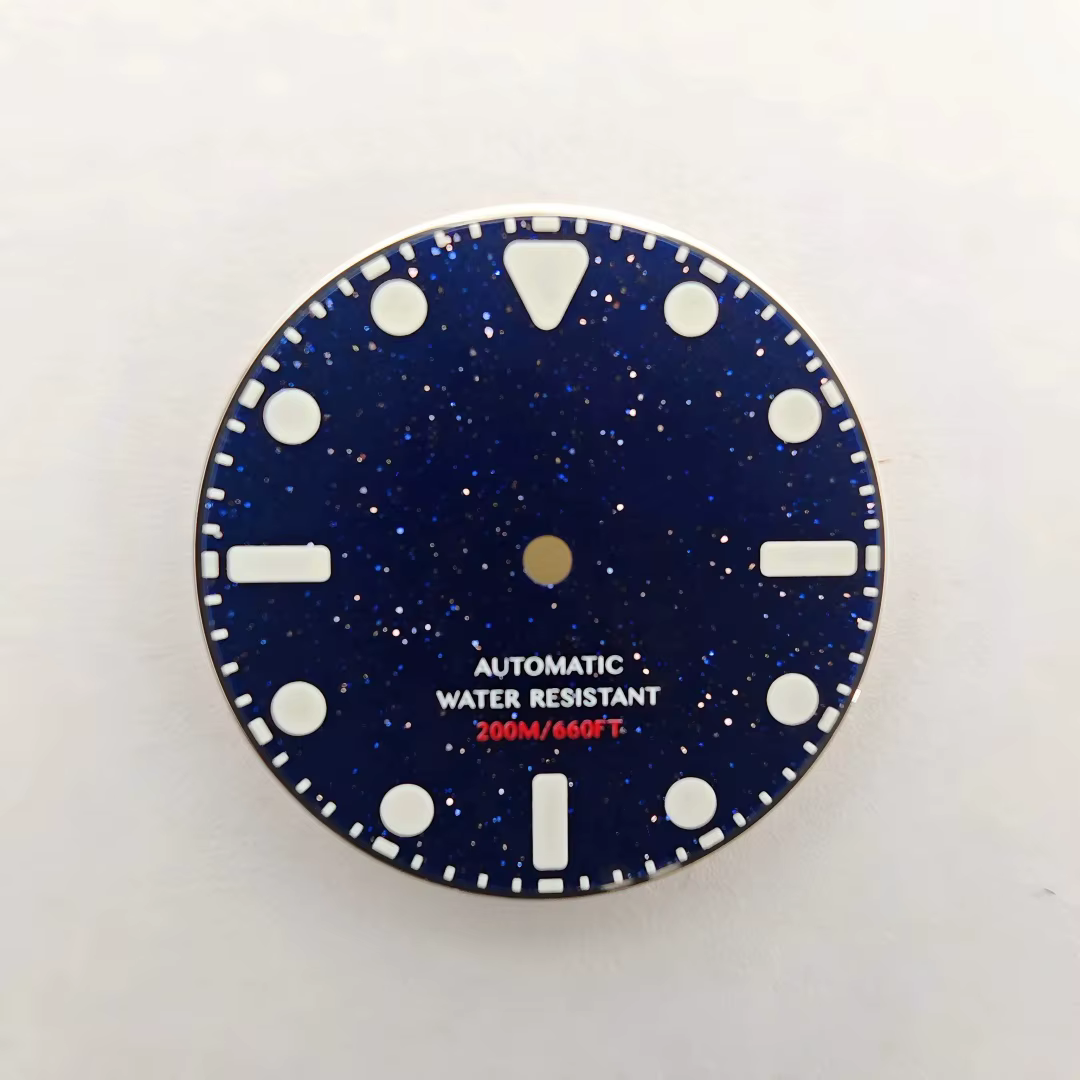 Boîtier de montre en titane 40mm, lunette GreenLume Dot, rotation unidirectionnelle pour Submariner