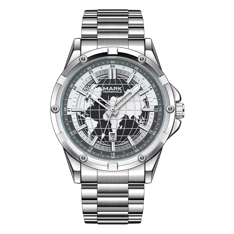Mark Fairwhale 5130 marque de mode montre à Quartz pour hommes cadran lumineux créatif étanche brace